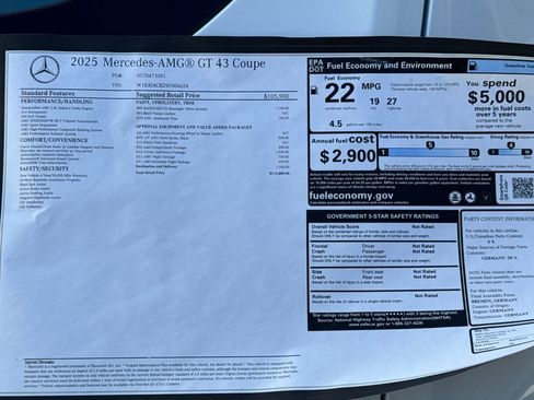 New 2025 Mercedes-Benz AMG GT 43 image 28