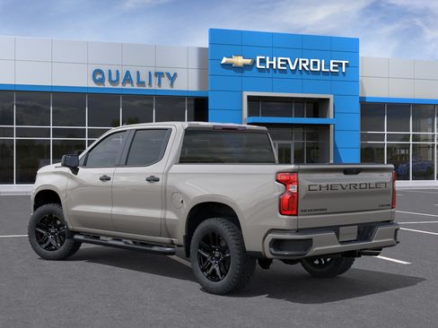 New 2026 Chevrolet Silverado 1500 Custom w/ Turbomax Blackout Package RWD image 3