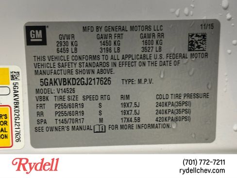 Used 2016 Buick Enclave Leather AWD/4WD image 23