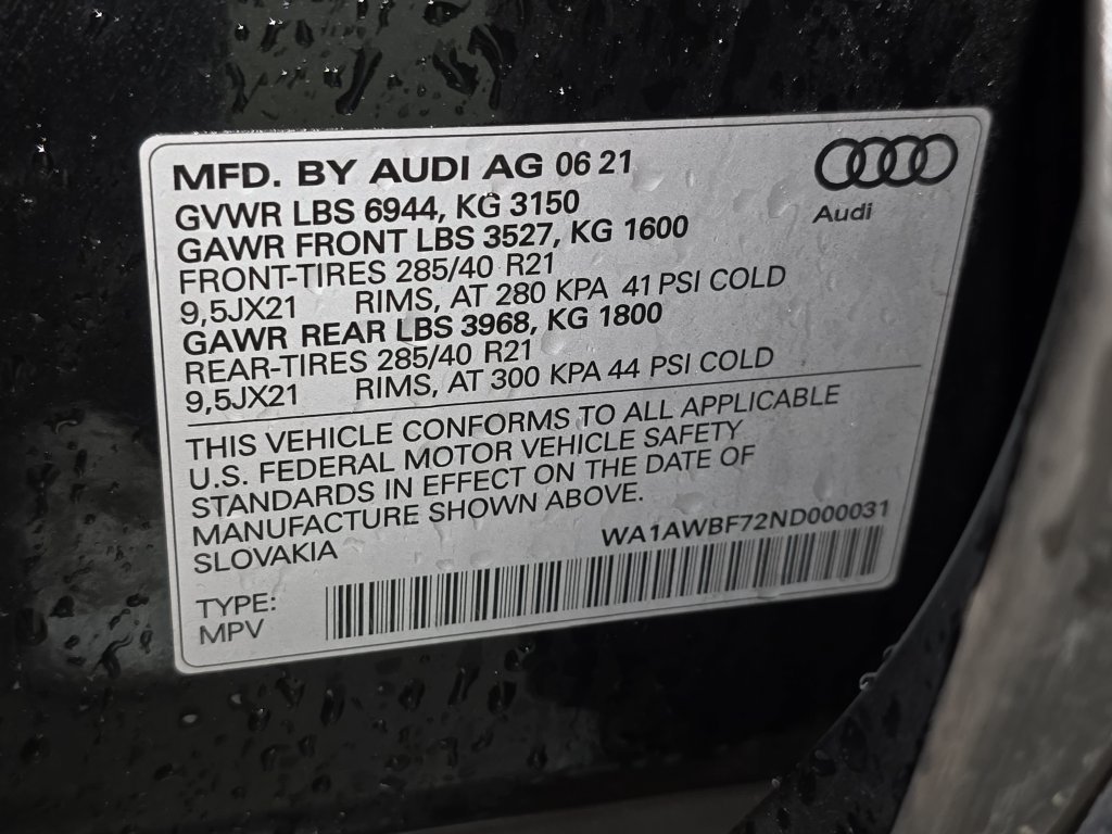 Used 2022 Audi SQ7 Premium Plus AWD/4WD image 38