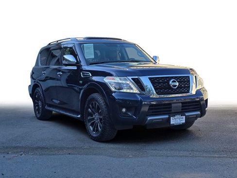 Used 2019 Nissan Armada Platinum w/ Captain's Chairs Package AWD/4WD image 1