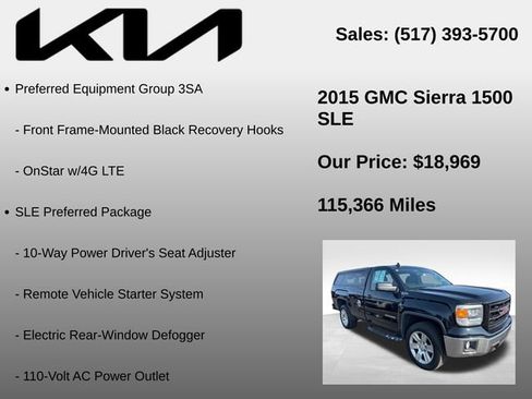 Used 2015 GMC Sierra 1500 SLE w/ SLE Preferred Package AWD/4WD image 18