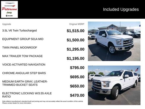 Used 2016 Ford F150 Lariat w/ Equipment Group 501A Mid AWD/4WD image 13