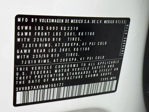 Used 2022 Volkswagen Tiguan SE R-Line AWD/4WD image 24