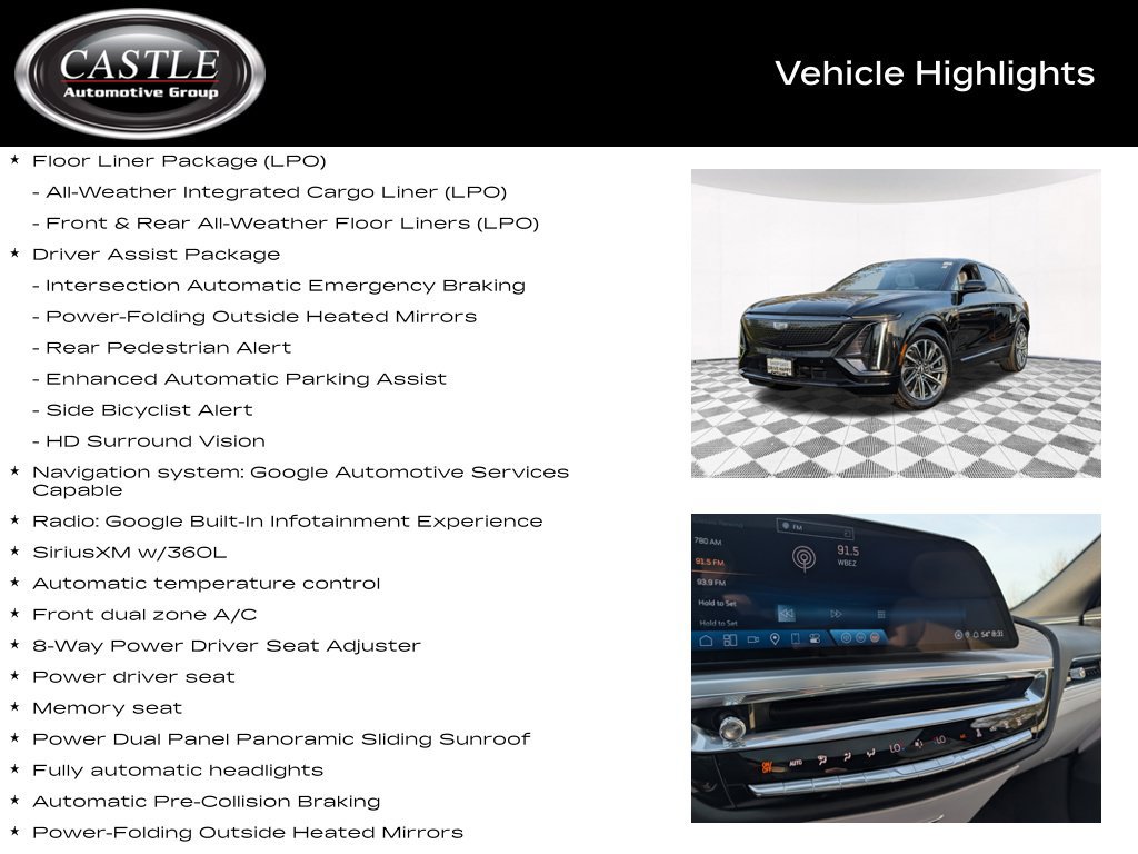 Used 2024 Cadillac Lyriq Sport w/ LPO, Floor Liner Package AWD/4WD image 4