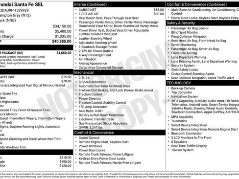 Used 2023 Hyundai Santa Fe SEL w/ Premium Package AWD/4WD image 12
