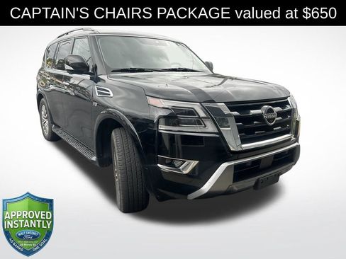 Used 2021 Nissan Armada SL w/ Captain's Chairs Package AWD/4WD image 1