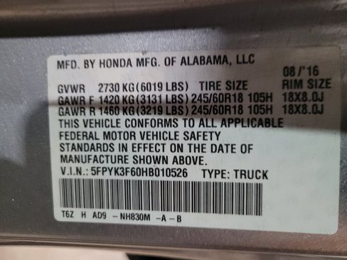 Used 2017 Honda Ridgeline RTL-T image 33