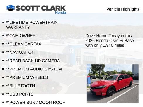 Used 2026 Honda Civic Si image 3