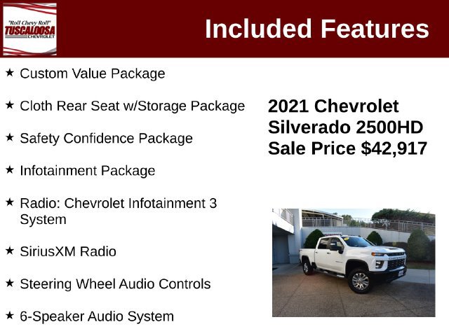 Used 2021 Chevrolet Silverado 2500 Custom w/ Custom Value Package AWD/4WD image 12
