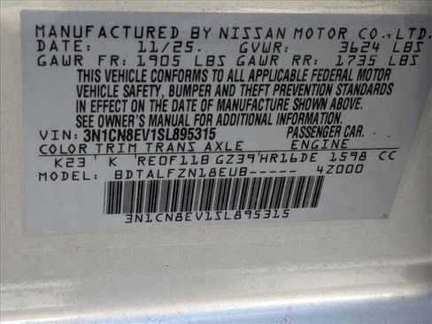 New 2025 Nissan Versa SV image 16