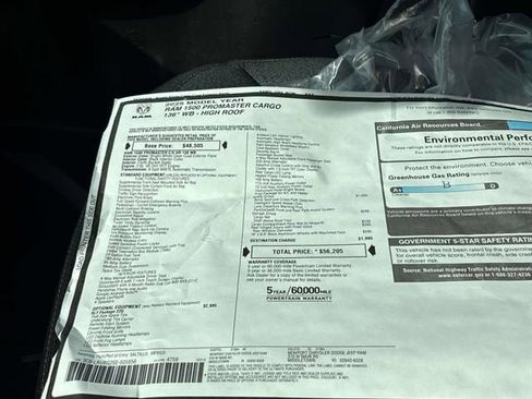 New 2025 RAM ProMaster 1500 w/ Quick Order Package 22G SLT image 6