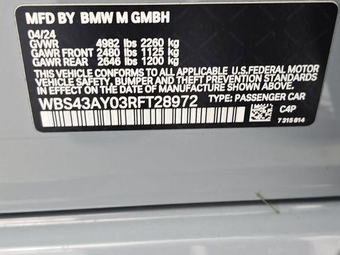 Used 2024 BMW M3 Competition w/ Executive Package image 35