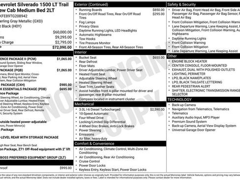 New 2026 Chevrolet Silverado 1500 LT Trail Boss w/ Safety Package AWD/4WD image 34
