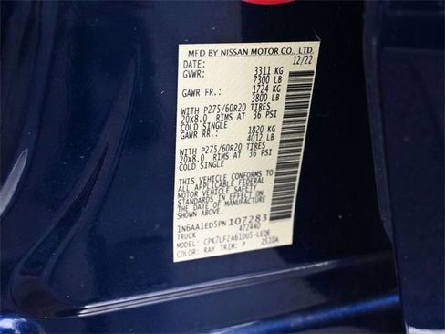 Used 2023 Nissan Titan Platinum Reserve w/ Moonroof Package image 26