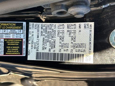 Certified 2021 Nissan Frontier SV image 31