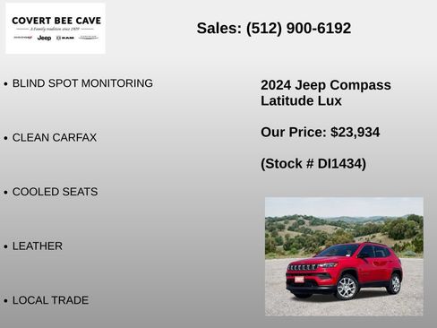 Used 2024 Jeep Compass Latitude AWD/4WD image 6