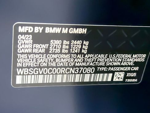 Used 2024 BMW M8 Gran Coupe xDrive Competition w/ M Carbon Exterior Package AWD/4WD image 29