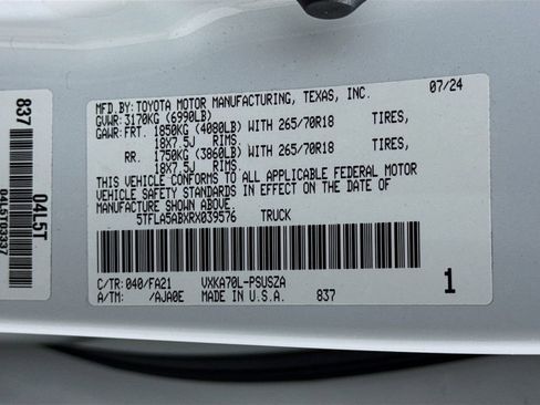 Used 2024 Toyota Tundra SR5 w/ SX Package image 30