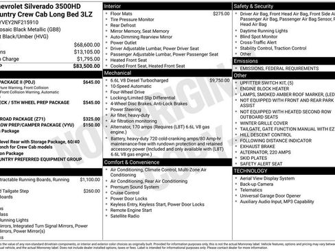 Used 2022 Chevrolet Silverado 3500 High Country w/ Safety Package II image 13