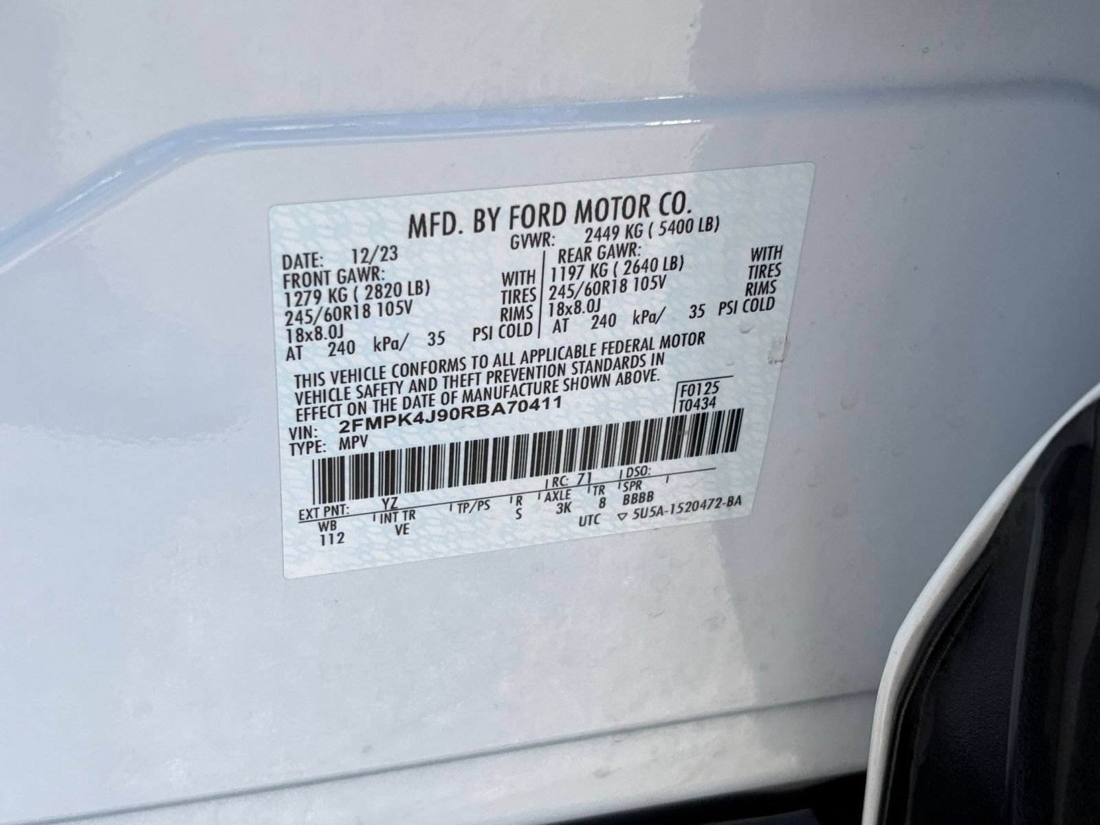 Used 2024 Ford Edge SEL AWD/4WD image 29
