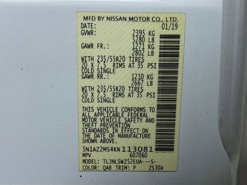 Used 2019 Nissan Murano Platinum image 33