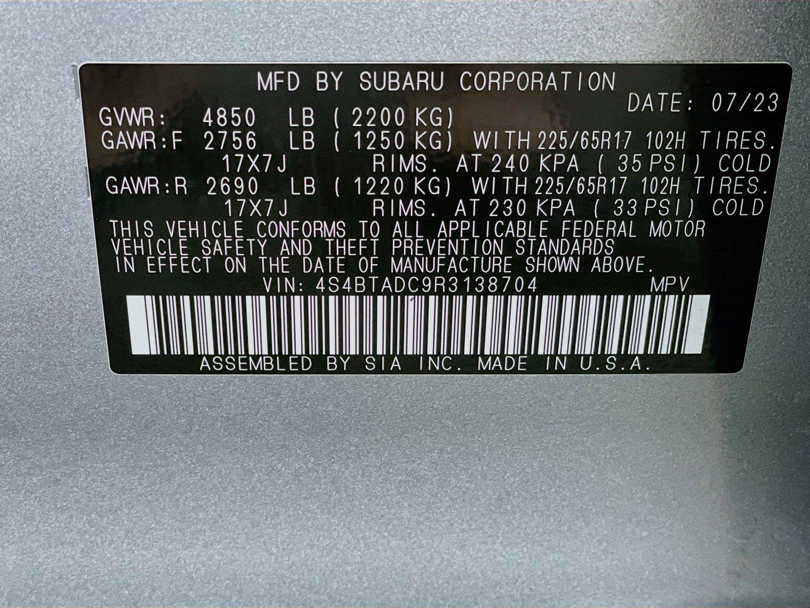 Certified 2024 Subaru Outback Premium AWD/4WD image 34