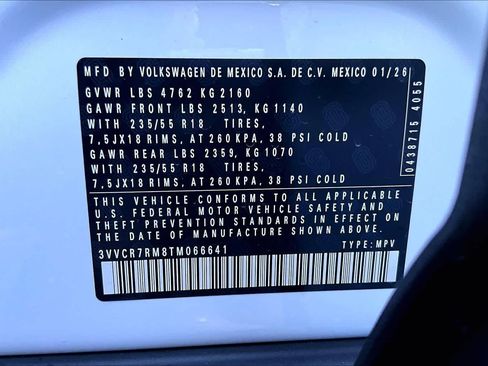 New 2026 Volkswagen Tiguan S FWD image 18