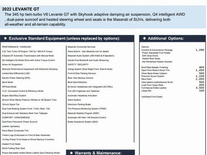 Certified 2022 Maserati Levante GT