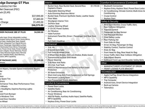 Certified 2020 Dodge Durango GT image 7