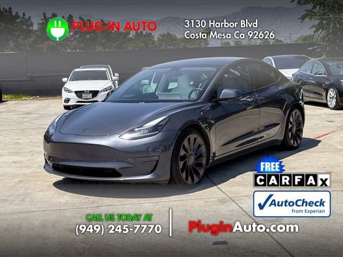 Used 2021 Tesla Model 3 Performance AWD/4WD image 1
