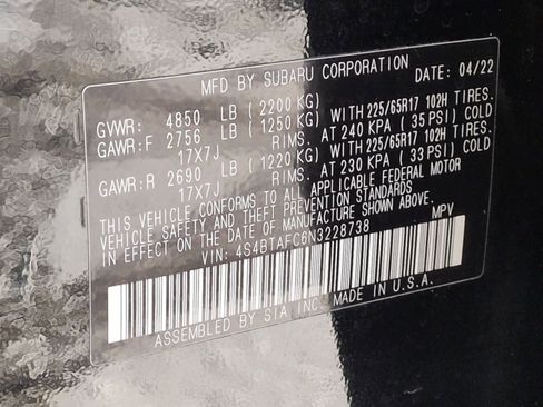 Certified 2022 Subaru Outback Premium image 39