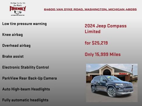 Used 2024 Jeep Compass Limited AWD/4WD image 20