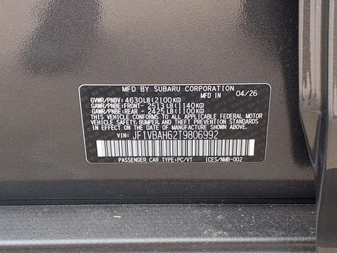 New 2026 Subaru WRX Premium AWD/4WD image 9
