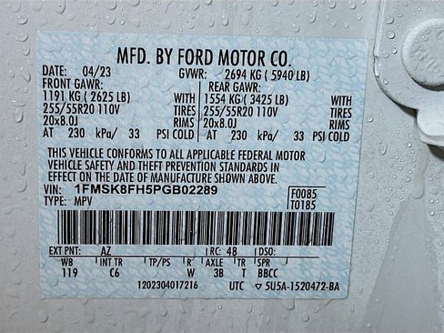 Used 2023 Ford Explorer Limited w/ Equipment Group 301A image 35