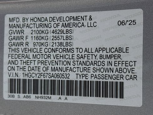 New 2025 Honda Accord EX-L image 37