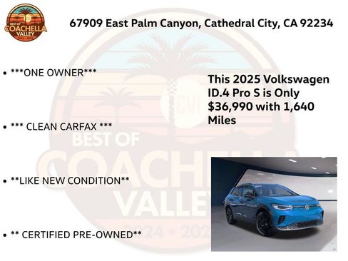 Certified 2025 Volkswagen ID.4 Pro S w/ ID.4 Black Package image 5