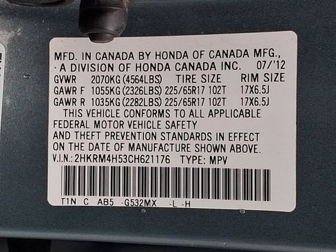 Used 2012 Honda CR-V EX image 26