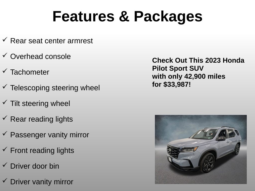 Used 2023 Honda Pilot Sport image 24