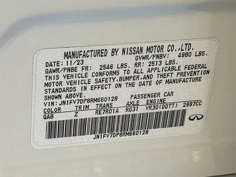 Certified 2024 INFINITI Q50 Red Sport 400 image 34