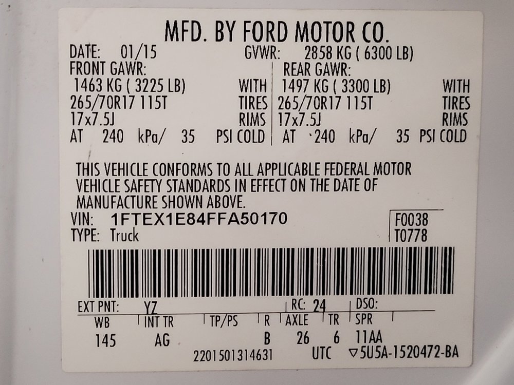 Used 2015 Ford F150 XL w/ Equipment Group 101A Mid AWD/4WD image 33