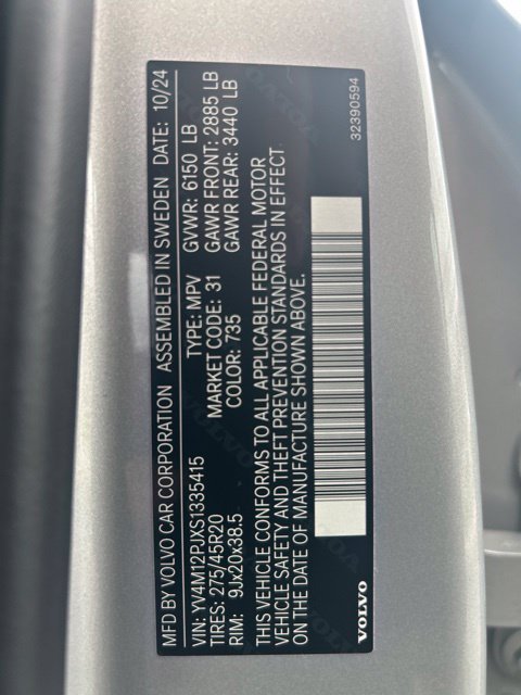 Certified 2025 Volvo XC90 B5 Core AWD/4WD image 28