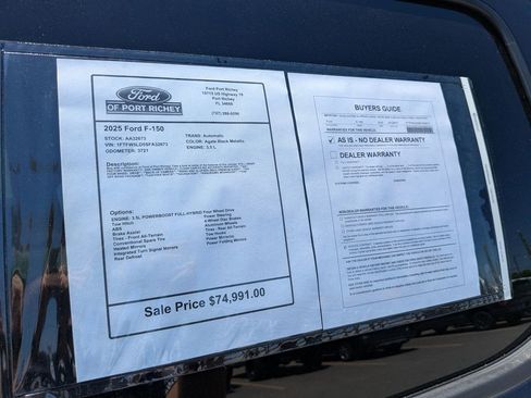 Certified 2025 Ford F150 Lariat w/ Equipment Group 502A High AWD/4WD image 17