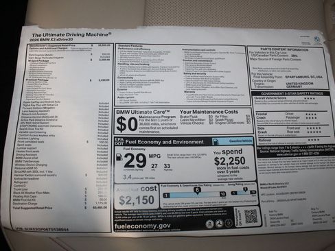 Used 2026 BMW X3 xDrive30 image 25