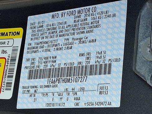 Used 2021 Ford Mustang Coupe w/ Equipment Group 101A RWD image 25