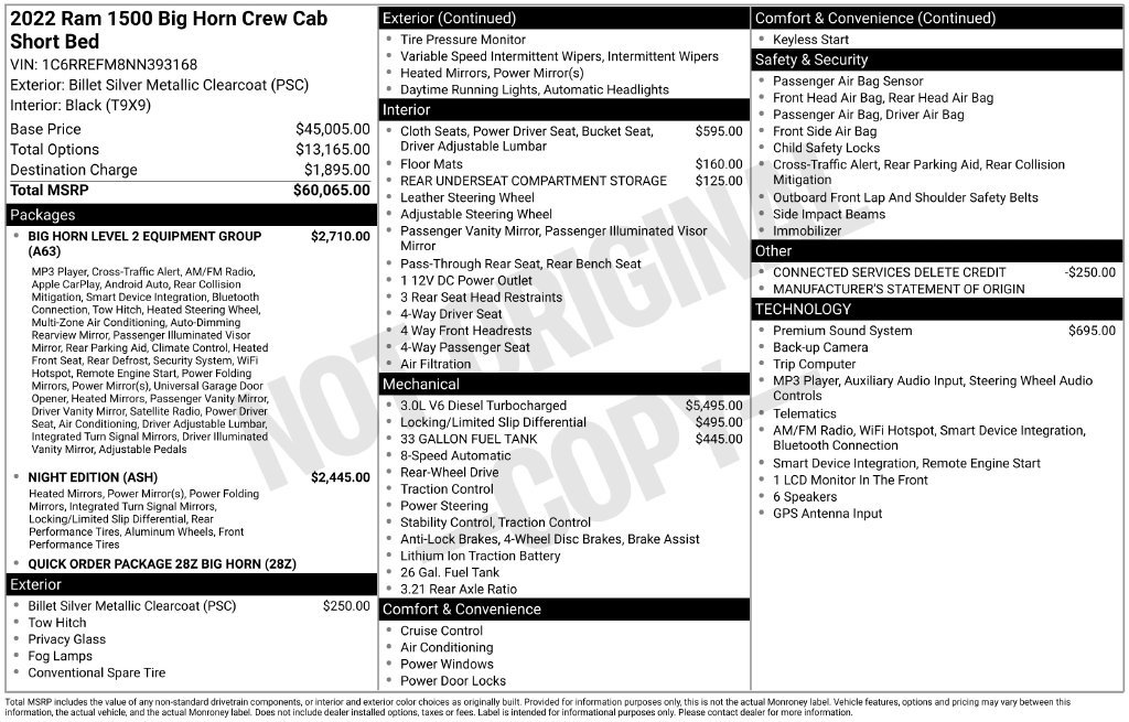 Used 2022 RAM 1500 Big Horn RWD image 5