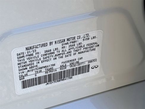 Certified 2023 INFINITI Q50 Sensory image 34