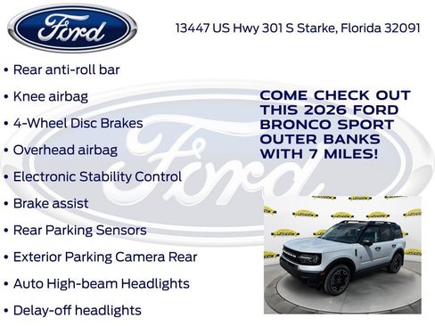 New 2026 Ford Bronco Sport Outer Banks w/ Outer Banks Tech Package+ AWD/4WD image 30