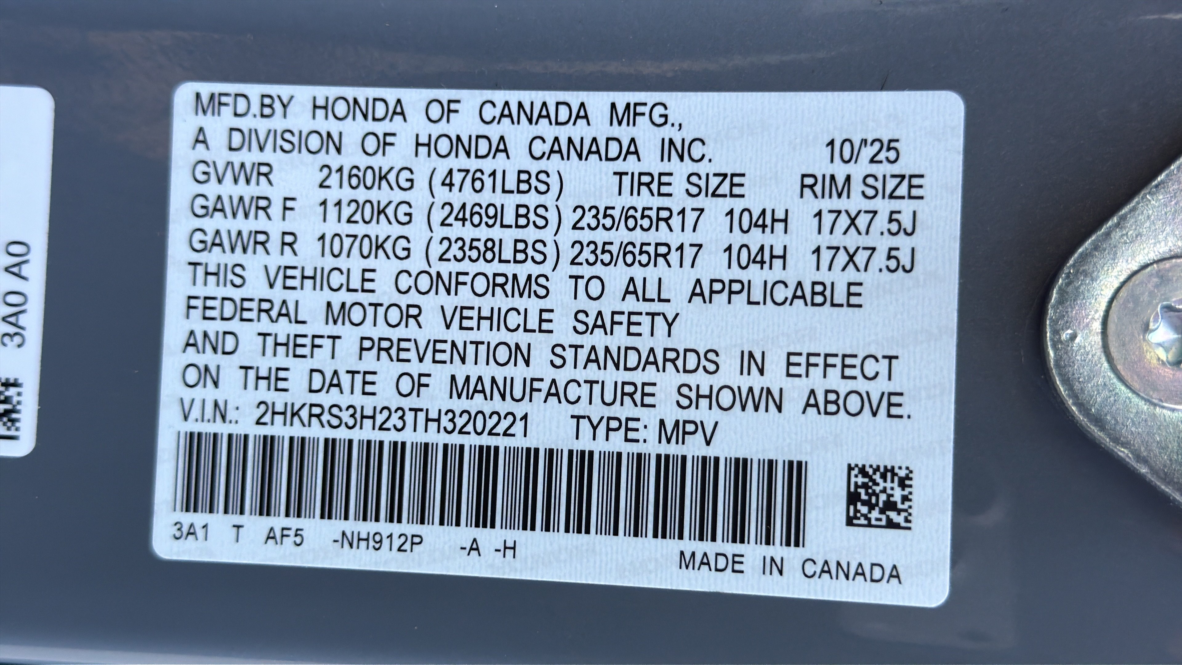 Used 2026 Honda CR-V LX image 33