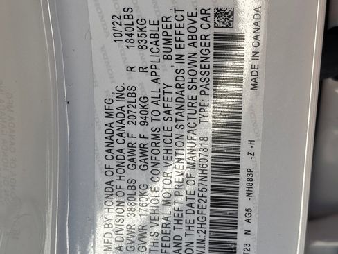 Used 2022 Honda Civic Sport image 33